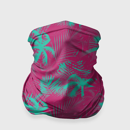 Бандана Palm pink light blue / 3D-принт – фото 1