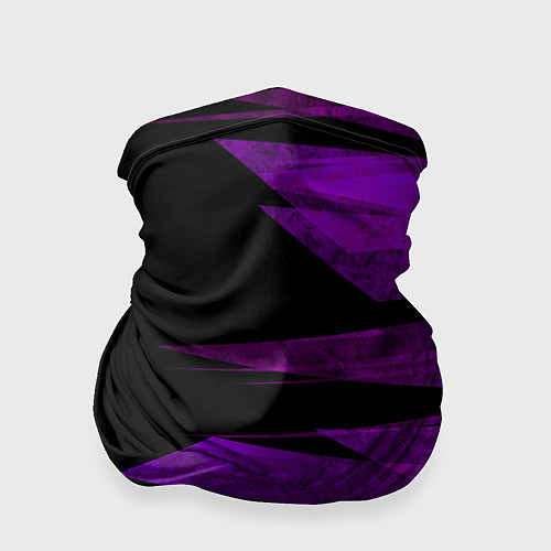 Бандана Color purple black stripes / 3D-принт – фото 1