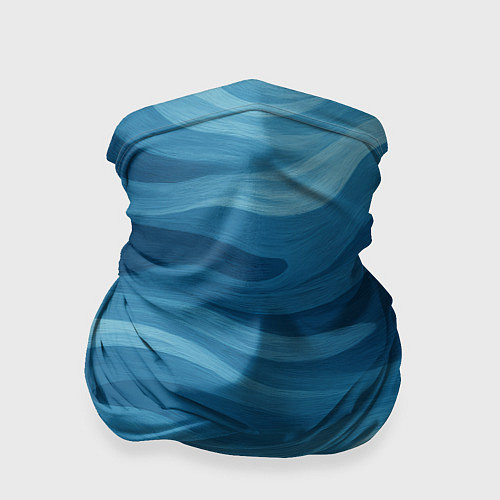 Бандана Камуфляжные синие волны / 3D-принт – фото 1