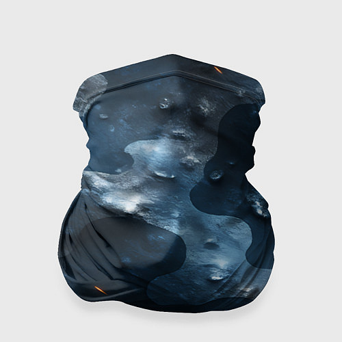 Бандана Синий камуфляж с каплями / 3D-принт – фото 1