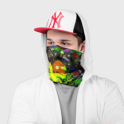 Бандана-труба Растения против зомби x Дум лого, цвет: 3D-принт — фото 2