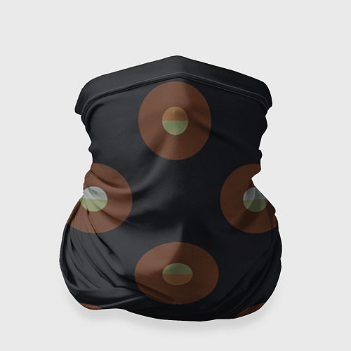 Бандана Black coffee moon drops pattern / 3D-принт – фото 1