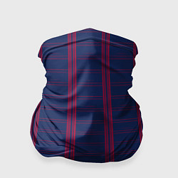 Бандана Color blue cage pink stripes