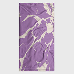 Бандана-труба Разломы на лиловом, цвет: 3D-принт — фото 2