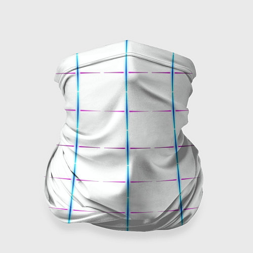 Бандана Color white blue stripes / 3D-принт – фото 1
