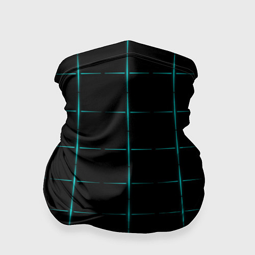 Бандана Color black blue crosses / 3D-принт – фото 1