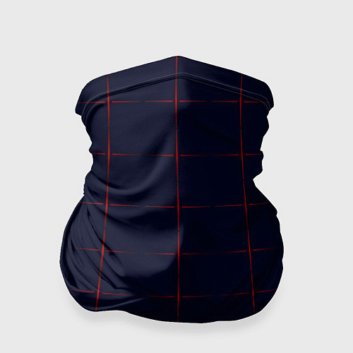 Бандана Color dark blue red crosses / 3D-принт – фото 1
