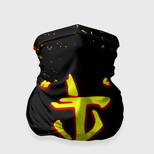 Бандана Doom огненные символы / 3D-принт – фото 1
