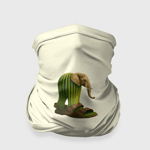 Бандана Слон кактус и сандалии мем / 3D-принт – фото 1