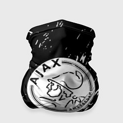 Бандана-труба Ajax белые краски всплеск, цвет: 3D-принт