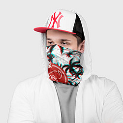 Бандана-труба Ajax тропики глитч, цвет: 3D-принт — фото 2