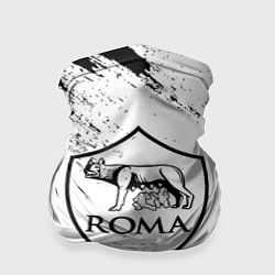 Бандана-труба ROMA черно белые штрихи, цвет: 3D-принт