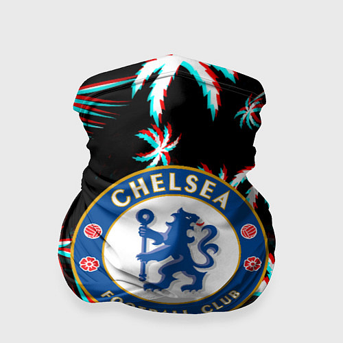 Бандана Chelsea тропики глитч текстура / 3D-принт – фото 1
