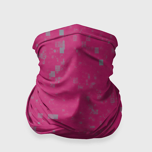 Бандана Color pink brown squares / 3D-принт – фото 1