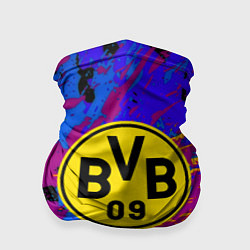 Бандана-труба Borussia абстрактные краски, цвет: 3D-принт