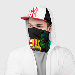 Бандана-труба Barcelona неоновый огонь, цвет: 3D-принт — фото 2