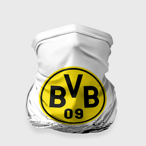Бандана Borussia черные краски штрихи / 3D-принт – фото 1