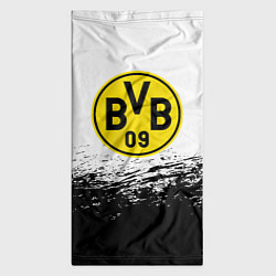Бандана-труба Borussia черные краски штрихи, цвет: 3D-принт — фото 2