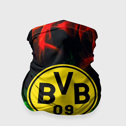Бандана Borussia красно зеленый огонь / 3D-принт – фото 1