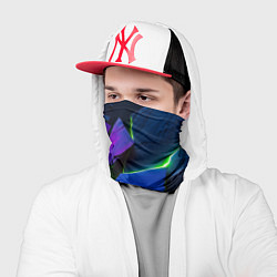 Бандана-труба Neon tile, цвет: 3D-принт — фото 2