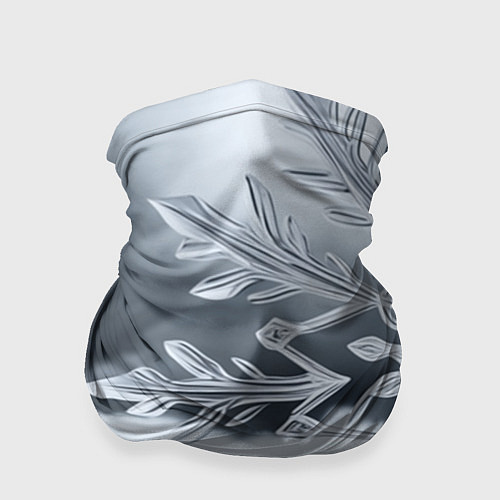 Бандана Снежинка на черно белое / 3D-принт – фото 1