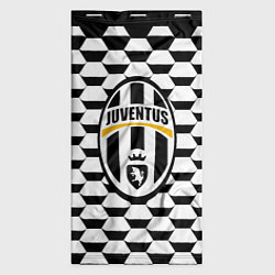 Бандана-труба Juventus геометрия черно белая, цвет: 3D-принт — фото 2