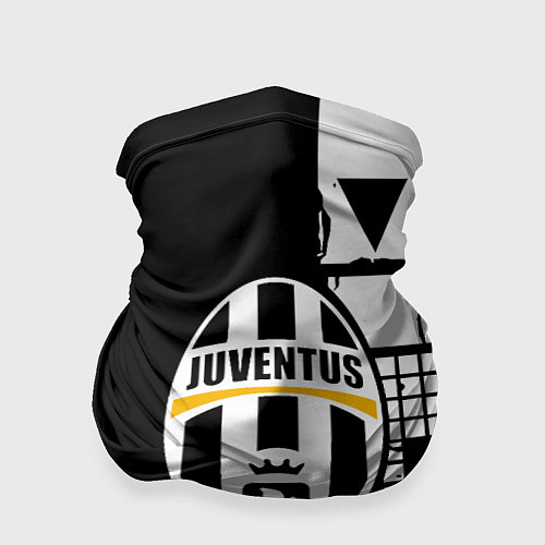 Бандана Ювентус геометрия белая / 3D-принт – фото 1