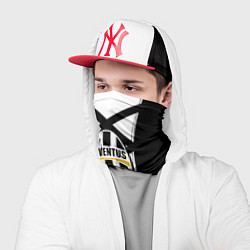 Бандана-труба Ювентус геометрия полосы линии, цвет: 3D-принт — фото 2