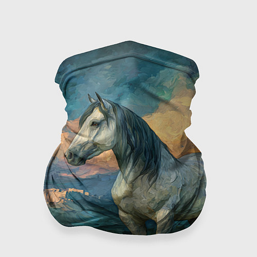 Бандана Конь маслом / 3D-принт – фото 1