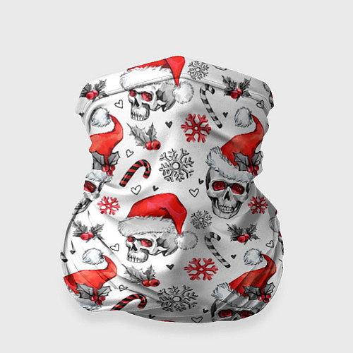 Бандана Новогодние черепа / 3D-принт – фото 1
