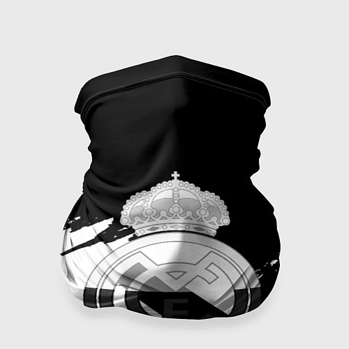 Бандана Реал Мадрид краски белые штрихи / 3D-принт – фото 1