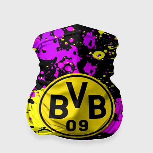 Бандана Borussia абстрактные краски текстура / 3D-принт – фото 1