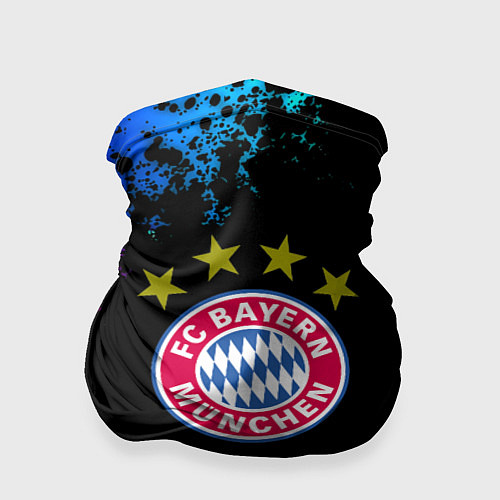 Бандана Бавария Мюнхен краски неон градиент / 3D-принт – фото 1