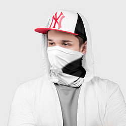 Бандана-труба Реал Мадрид геометрия полосы, цвет: 3D-принт — фото 2