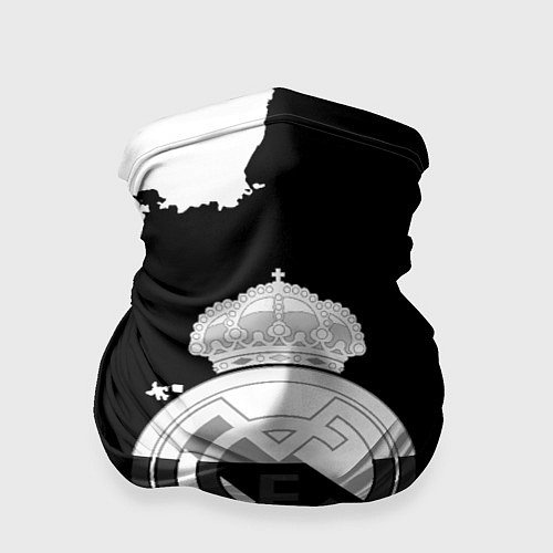 Бандана Реал Мадрид черно белые краски / 3D-принт – фото 1