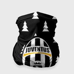 Бандана-труба Ювентус ёлочки паттерн, цвет: 3D-принт