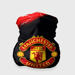 Бандана-труба Манчестер Юнайтед шторм молнии, цвет: 3D-принт