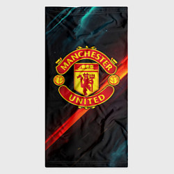 Бандана-труба Манчестер Юнайтед абстракция, цвет: 3D-принт — фото 2