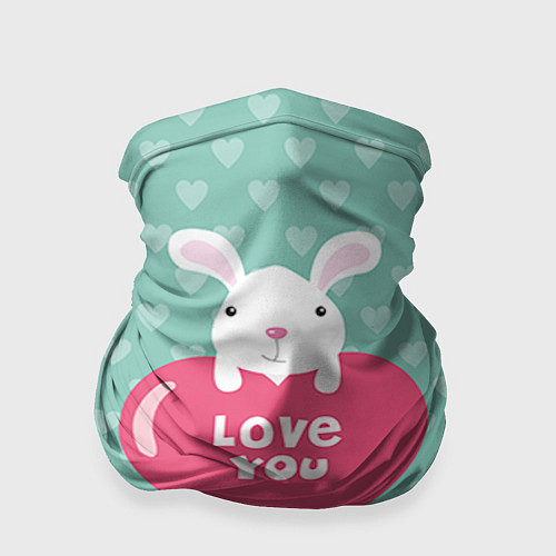 Бандана Rabbit: Love you / 3D-принт – фото 1