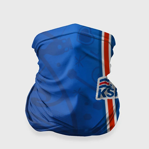 Бандана Сборная Исландии по футболу / 3D-принт – фото 1
