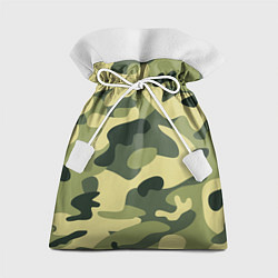 Мешок для подарков Камуфляж: зеленый/хаки, цвет: 3D-принт