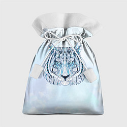 Мешок для подарков Расписная голова тигра, цвет: 3D-принт