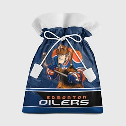 Мешок для подарков Edmonton Oilers, цвет: 3D-принт