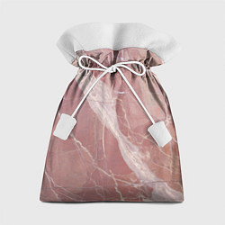 Подарочный мешок Розовый мрамор