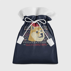 Мешок для подарков Doge Such Christmas, цвет: 3D-принт
