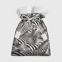 Мешок для подарков Стая зебр, цвет: 3D-принт