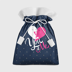 Мешок для подарков Valentines Day, you and my, цвет: 3D-принт