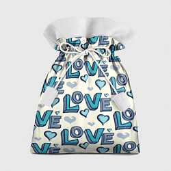 Мешок для подарков Love Pattern, цвет: 3D-принт