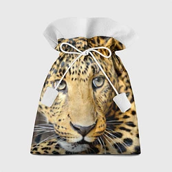 Мешок для подарков Улыбка леопарда, цвет: 3D-принт