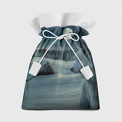 Мешок для подарков Ночь в Тайге, цвет: 3D-принт